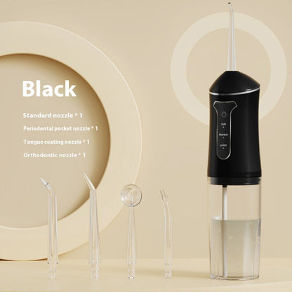 Smart Chip Water Flosser Cordless Oral Irrigator USB Rechargeable 4 Nozzles Orthodontic Tip 3 Cleaning Modes Portable Electric Dental Water Pick for Braces Gum Health Travel Home Men Women