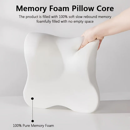 Car Headrest Neck Pillow 100% Memory Foam Ergonomic Support – Breathable Removable Washable Cover Adjustable Buckle for Driver Passenger Seat – Light Gray / Dark Gray / Black / Orange