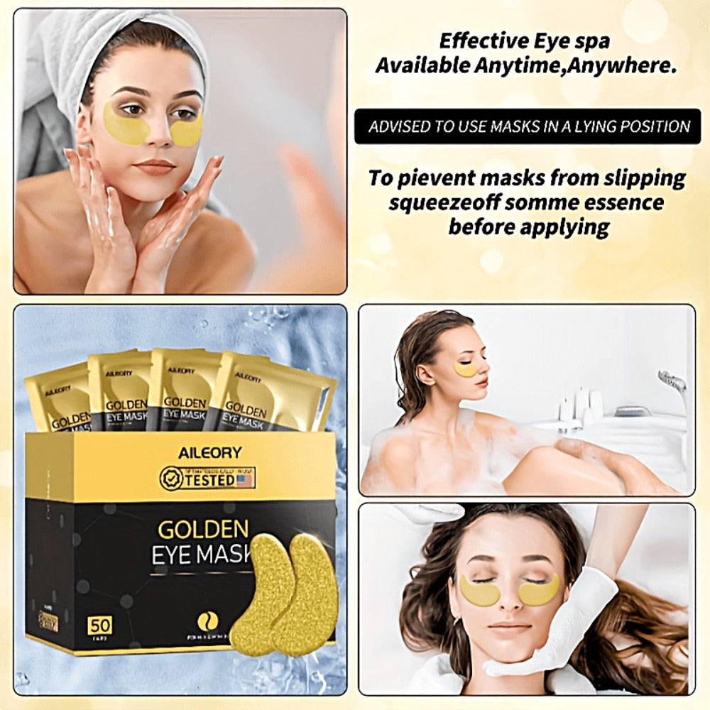 Under Eye Patches Collagen Gold 30 Pairs – Hyaluronic Acid Eye Masks Reduce Dark Circles Puffiness Fine Lines Hydrating Nourishing Spa Eye Care Gift for Women All Skin Types 1 Month Supply
