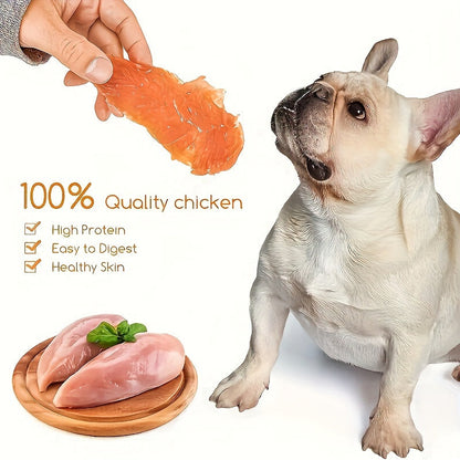 Dehydrated Chicken Dog Treats – Natural High-Protein Snacks for Small Medium Large Breeds Training Reward 100g 200g 500g