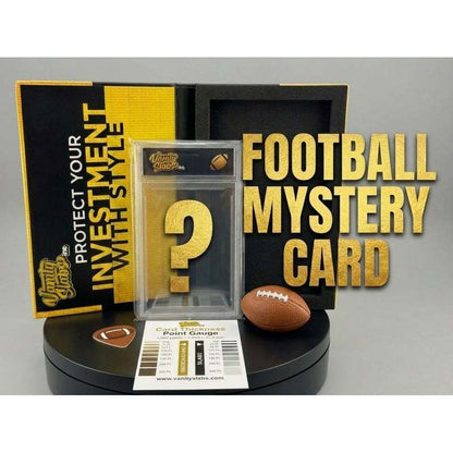 Football Mystery Card in Premium Display Slab – Rookie, Star, Autograph or Insert Guaranteed | Panini & Topps NFL Collectible Gift for Football Fans & Sports Card Collectors