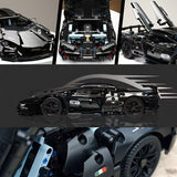 Pure Black Car Building Blocks