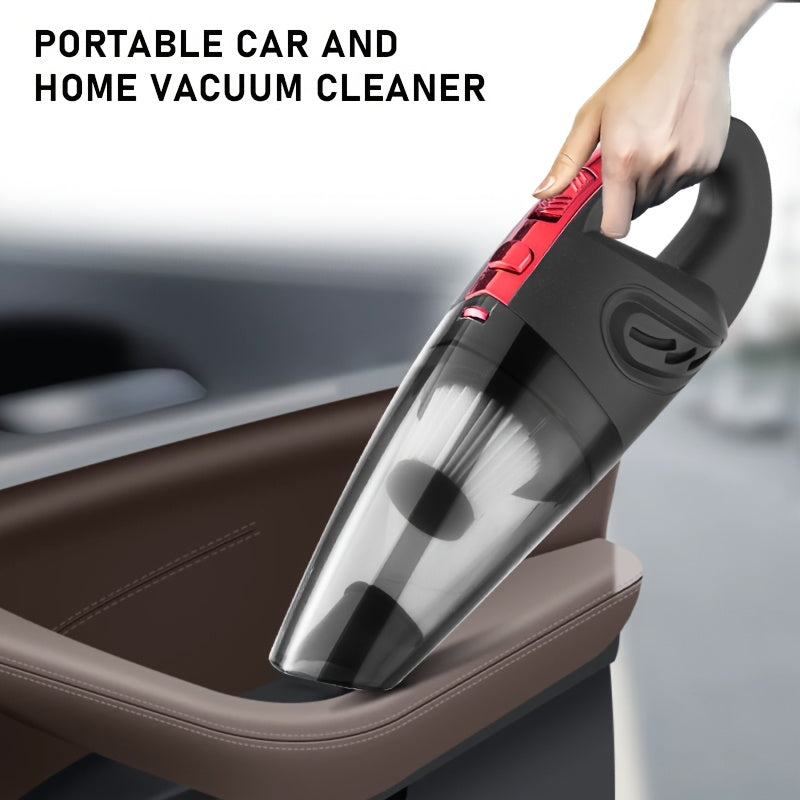 Car Vacuum Cleaner, Handheld Vacuum Cleaner with 4200PA Super Strong Suction, 1800Mah Large Capacity, Low Noise, with Five Matching Additions for Car Interior Care, Home And Pet Cleaning, Car Additions for Women Pink Girly Car Stuff Gift
