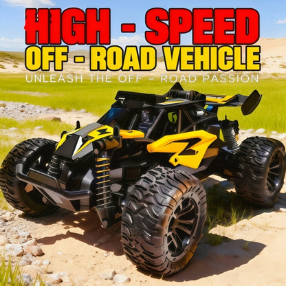 RC Off-Road Car with LED Lights for Kids Ages 6+ – High Speed All-Terrain Remote Control Buggy Light-Up RC Truck for Boys & Girls, Best Birthday Christmas Holiday Gift