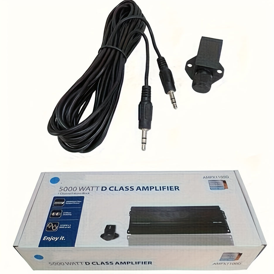 Keluneglo 5000W Max Power Monoblock Class D Car Amplifier - 3800W RMS Super Output at 1 Ohm - 10Hz to 250Hz Frequency Response - 96Db+ Higher SNR - 0.05% Lower THD - 11-16V Voltage Supply - RCA Input - Crossover Frequency & Slope Adjustable - Perfec