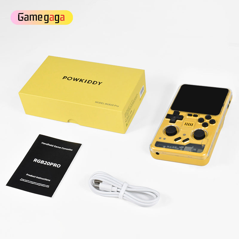 High Resolution Retro Handheld Game Console Powkiddy RGB20 Pro 3.2 Inch IPS 1024x768 5000mAh 10-Hour Wi-Fi Bluetooth HDMI Dual TF 256GB N64 PS1 NDS Emulator