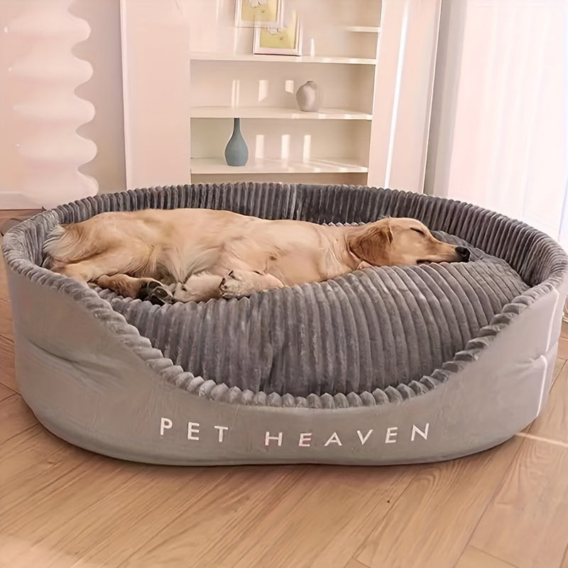 Large Dog Bed Washable Orthopedic Pet Bed – Machine Washable, Bite Resistant, Anti-Slip, All Season Comfort for Medium & Large Dogs, Removable Cover