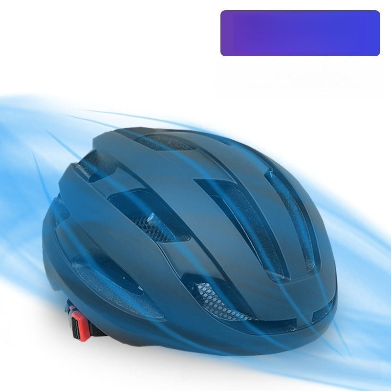 Bike Helmet Breathable with Night Warning Light – Unisex Road & Mountain Cycling Protective Cap | Adjustable Size L (21.26–24”) | Matte Black, Pearl White, Matte Pink