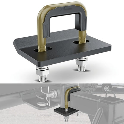 Trailer Hitch Tightener Anti Rattle Stabilizer 2 Inch Heavy Duty Steel U-Bolt with Rubber Cover Hitch Mount Wobble Eliminator for 2" Receiver - Multiple Colors