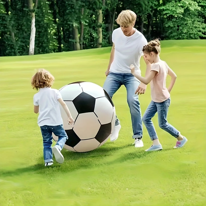 Giant Inflatable Soccer Ball for Indoor & Outdoor Use – Large Beach Ball for Pool Parties, Backyard Games, Playground Kickabout & Events – Fun Summer Sports Ball for Kids & Adults