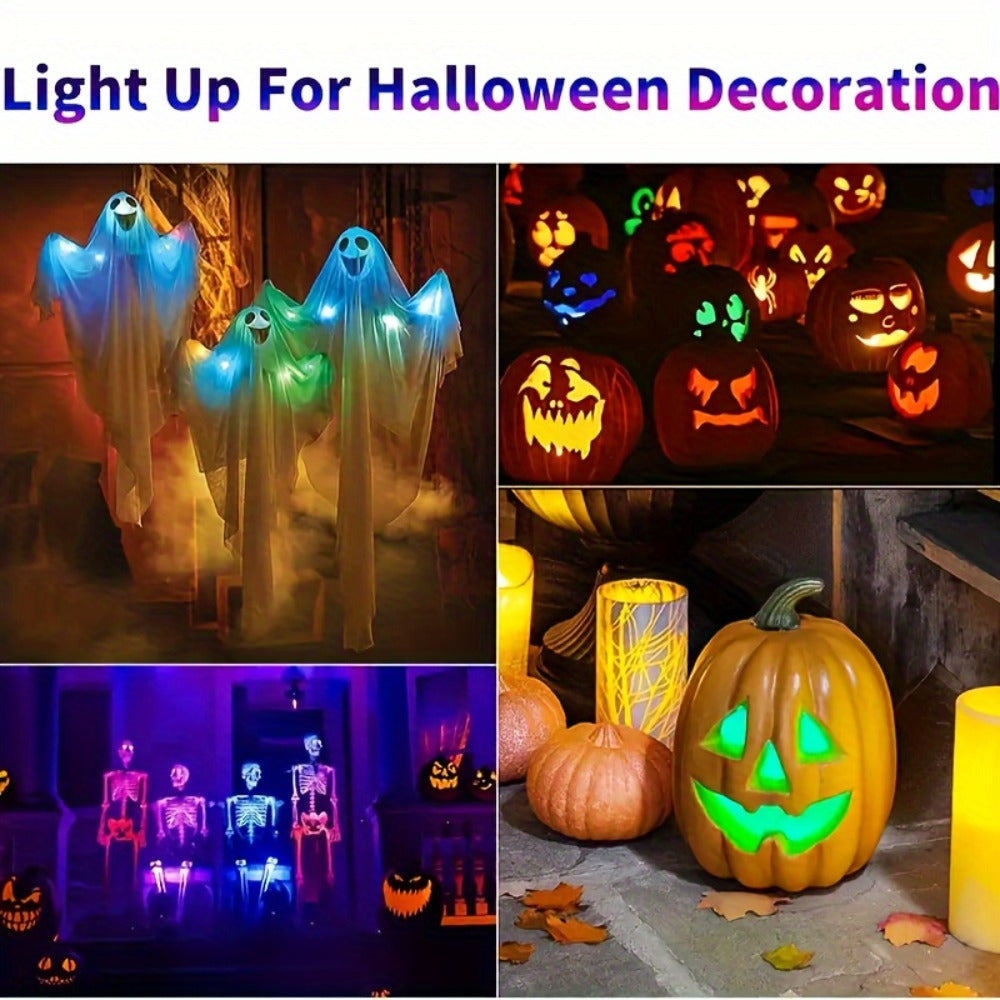 Wireless LED Strip Lights 8-Color 4pcs / 6pcs – Remote Control USB Rechargeable Waterproof Anti-Collision Light for Car Motorcycle Bike Drone Aircraft
