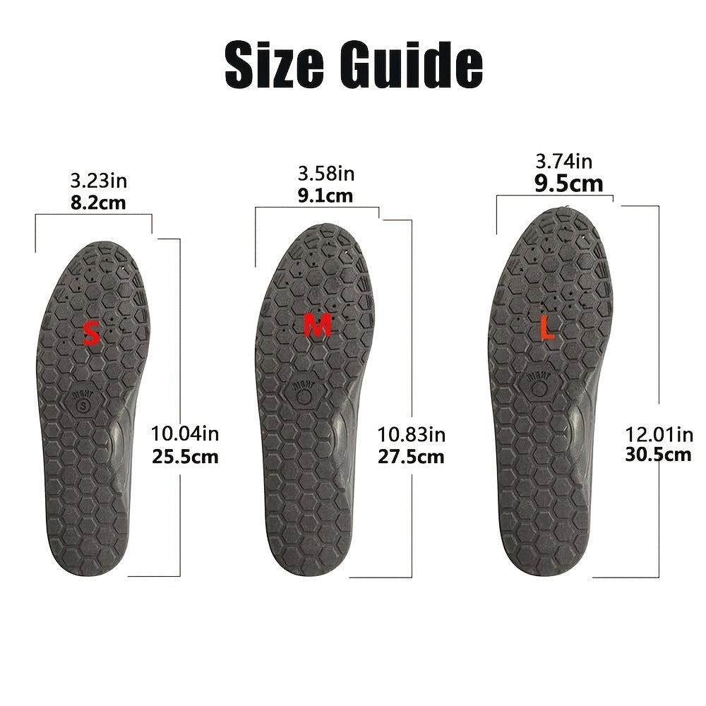 PU Massage Insoles Acupoint Arch Support – Breathable Sports Sole Buffer, Foot Reflex Comfort Insole for Men & Women, 3 Sizes