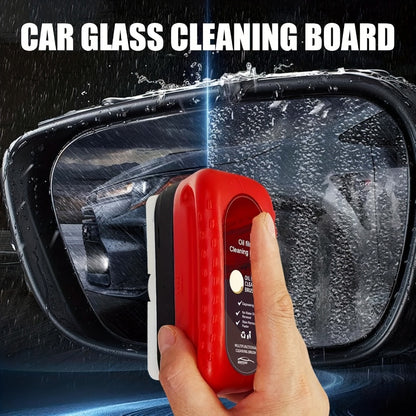 Car Glass Oil Film Remover Kit 3-Pack – Automotive Windshield Cleaner with Applicator Brush, Rain Repellent Coating & Degreaser Solution for Front Windows, 4.06oz