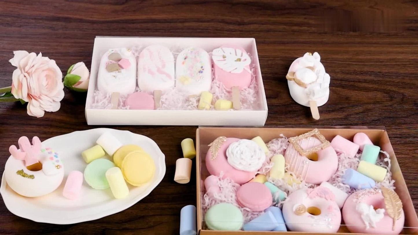 Cookie Boxes with Clear Lids 50pcs - White Bakery Boxes with Window for Macarons, Chocolates, Candy, Pastry - Paper Gift Boxes for Wedding, Christmas, Father's Day, Birthday Party Favors & Professional Baking