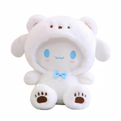 Kawaii Big-Eared Cinnamon Dog Plush Doll — Soft Stuffed Puppy Toy in White, Blue Jade & Pudding Styles for Girls Kids Teens Anime Fans Collectors | Birthday Easter Valentine Christmas Gift