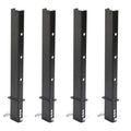 4 Pack Heavy Duty C-Pipe Piles, 30 Inch Trailer Pipe Piles, Adjustable Truck Guardrail With Anti-Lost Rope For Flatbed Trailers