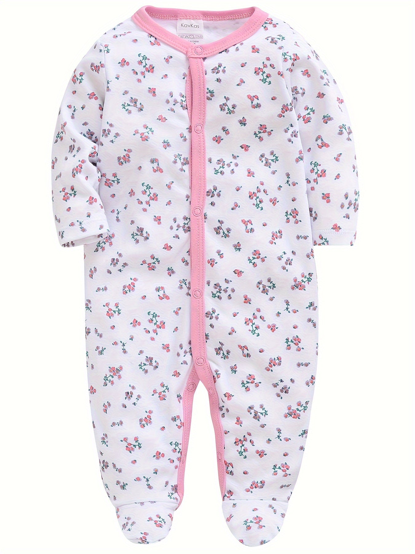 Baby Girl Floral Bodysuit - Long Sleeve