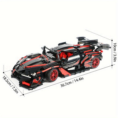 1391PCS Car Building Blocks Kit 1:14 Scale MY88301 – Challenging Adult Model Precision Vehicle Assembly, Desktop Display Ornament Collector Piece, Unique Birthday Father's Day Gift for Men Car Enthusiasts Teens 14+