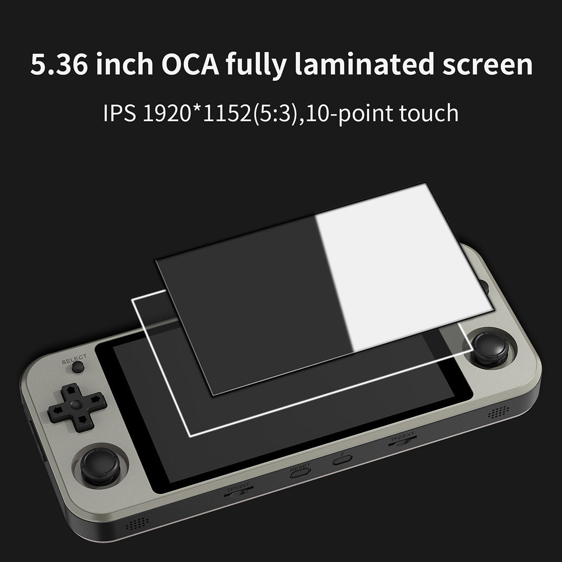 Anbernic RG552 Handheld Game Console Dual OS Android Linux Retro Emulator 5.36-Inch IPS 1920x1152 RK3399 4GB RAM HDMI USB 3.0 Active Cooling