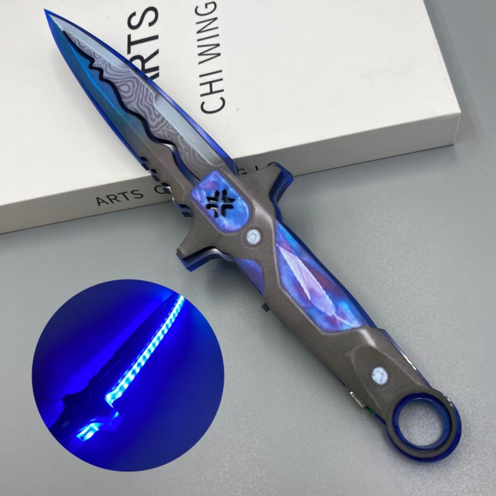 LED Light-Up Katana Toy Sword – Anime Cosplay Prop for Kids & Teens, Glowing Samurai Ninja Sword, Halloween Party Photo Prop, Blue Red Yellow Green, 11.8in 30cm