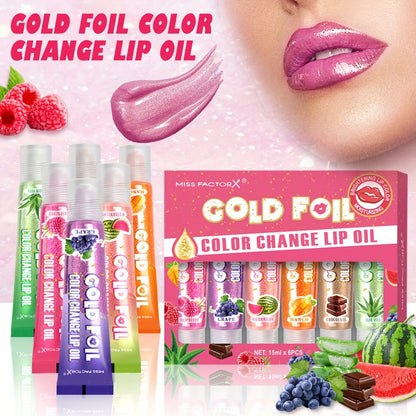 pH Color Changing Lip Balm Set 6pcs 6 Fragrances — Deep Moisturizing Brightening Glossy Tinted Lip Care, 0.51oz Each, Valentine's Day Birthday Holiday Beauty Gift Set for Women & Teens