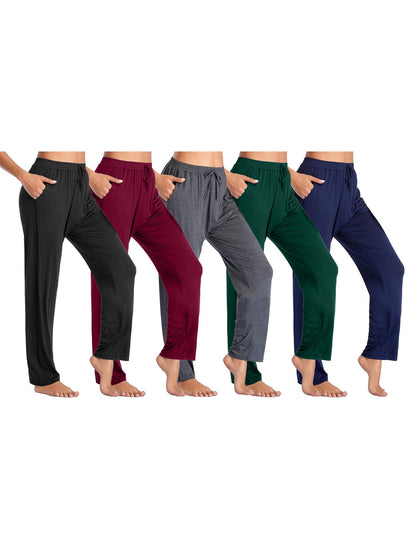 Women's Casual Pants - Drawstring Waist Relaxed fit
