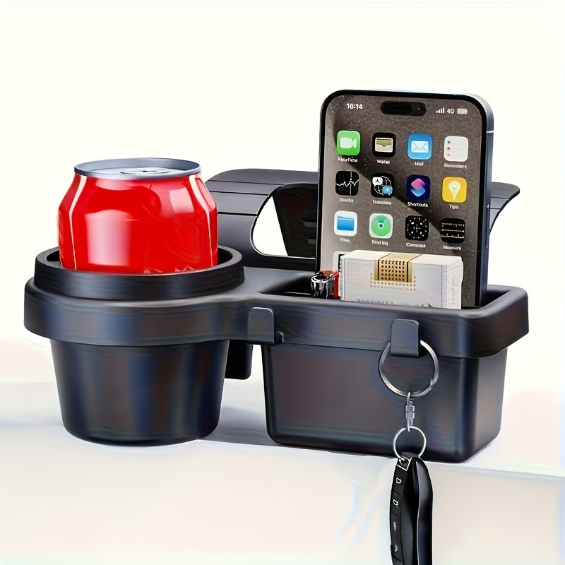 Car Window/door Side Tray Multifunctional Cup Holder, Phone Stand, And Water Bottle Holder. Removable Car Storage Tray, Non-slip And Stable, Easy to Install, Suitable for Most Car Models, A Must-have for Road Trips, And A Perfect Gift.''