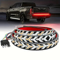 60in Pickup Truck Arrow LED Light Red And Yellow Light Strip, Truck Rear Decorative Light, Car Rear Atmospheric Light 12V