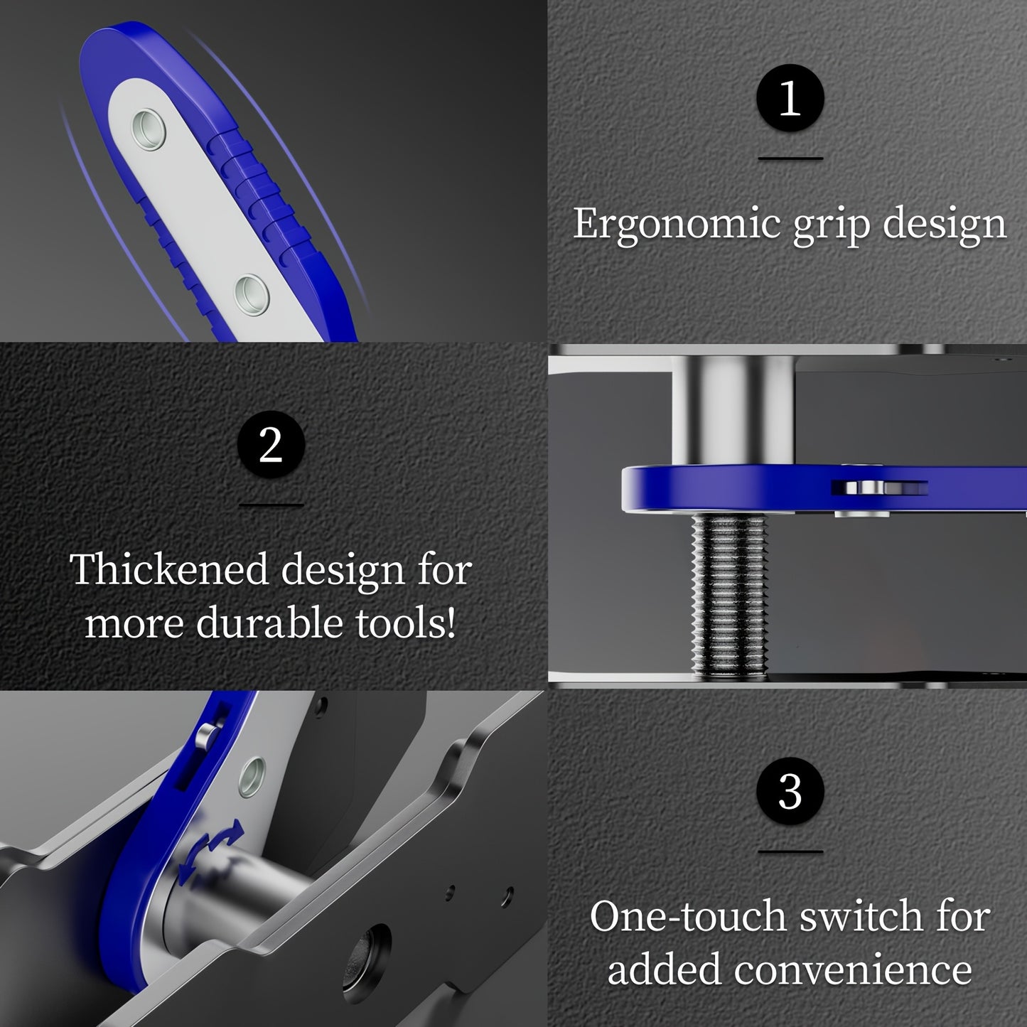 Brake Caliper Press Tool Car Piston Spreader Pad 360 Degree Swing Ratchet Hand Wrench Expander For Single Twin Quad Piston Disc Brake Vehicle