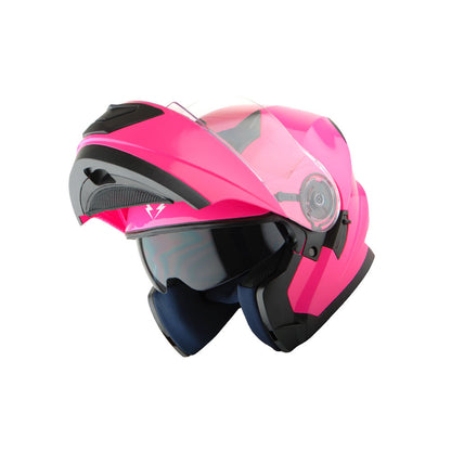 Motorcycle Modular Full Face Dual Visor Helmet Sun Shield Optional LED Tail Light: Modular901