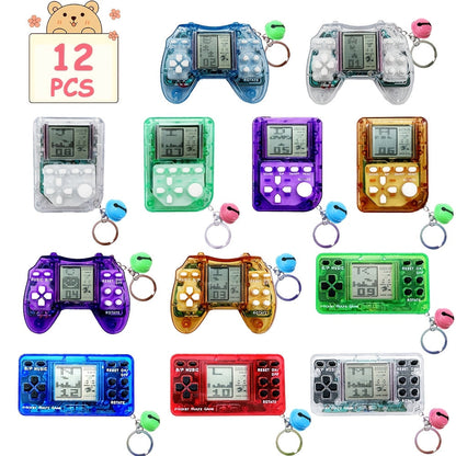 Video Game Keychains 12 Pack – Bulk Mini Gaming Controller Party Favors for Kids & Boys, Birthday Goody Bag Stuffers, Classroom Prizes & Gamer Loot Bag Fillers