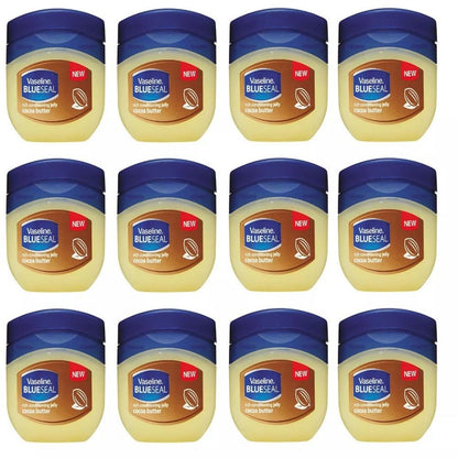 Cocoa Butter Moisturizing Jelly 50ml 12-Pack - Deep Hydration, Nourishing Body & Skin Care for Dry Skin | Bulk Value Set | Men & Women