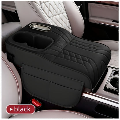 Car Center Console Tray Organizer with Cup Holder & Tissue Box – Non-Slip Storage Mat for Car Interior, Multi-Color, Universal Fit for Most Vehicles