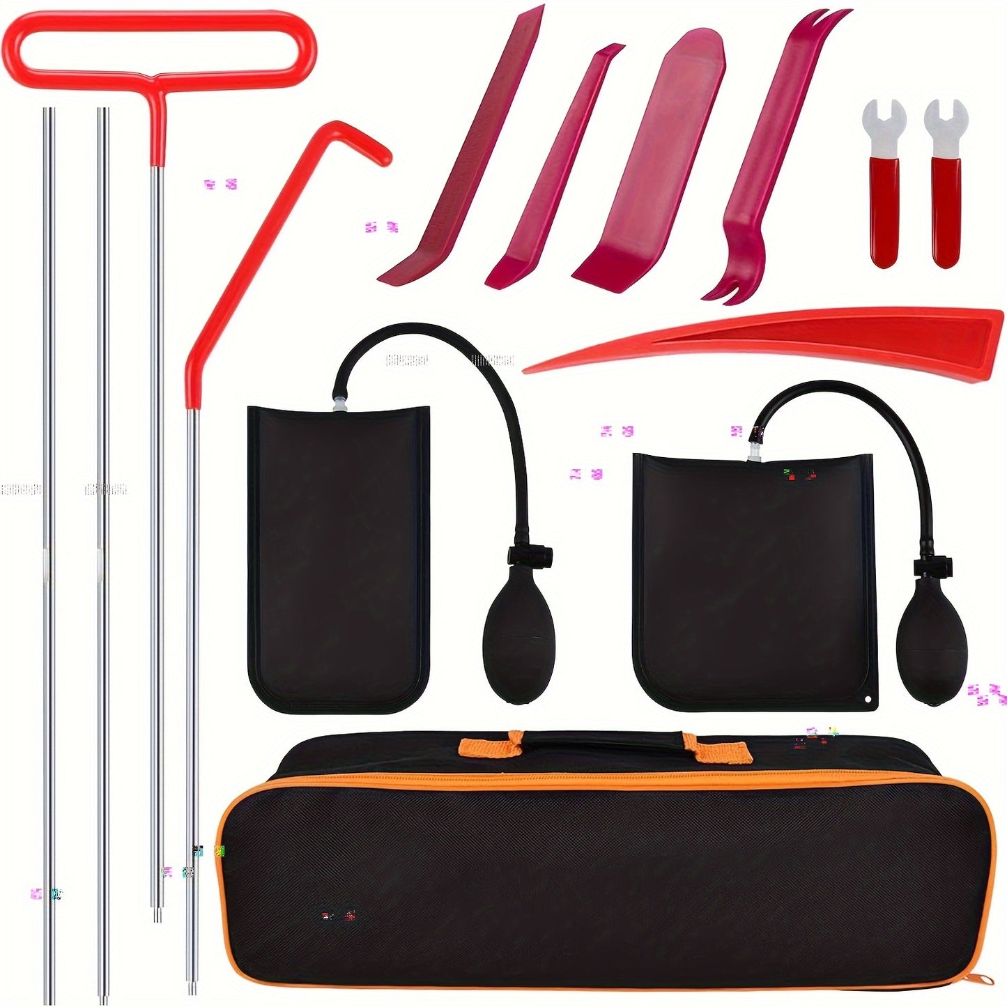 Stainless Steel Assorted 5th Wheel Pin Puller - 68 Inches Pull Hook J-Hook/Tool Car Emergency Hook Tree Cleaning Hook Red Hook Trailer Box Heavy Duty