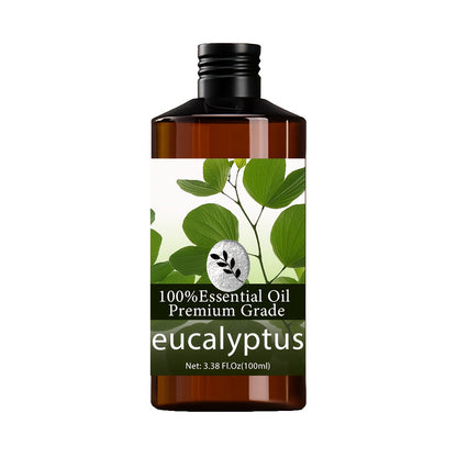 Eucalyptus Essential Oil 100ml Pure Care Grade Aromatherapy Massage Oil Moisturizing Body Hair Nail Skin Fragrance Oil for Men Women Meditation Relaxation Diffuser Scalp Cuticle Care