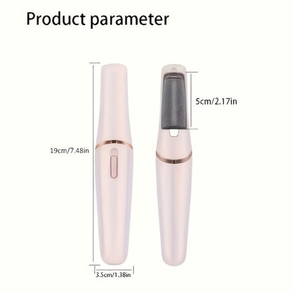 Electric Foot File Callus Remover IPX4 Waterproof Auto Light 2 Speed Interchangeable Grinding Heads Portable Pedicure Tool Dead Skin Cracked Heel Remover for Women Men Home Use