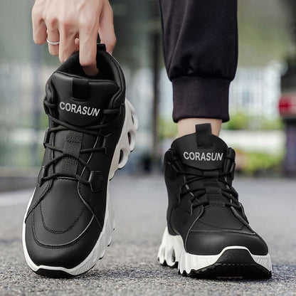 Men's Running Shoes - Cushioned Support & Lace-Up Fit