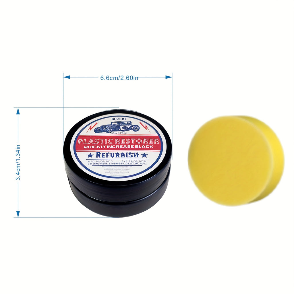 Heavy-Duty All-Purpose Plastic & Rubber Restorer -car Accessories, Anti-Aging Protection, Restores To Like-New Condition - For Cars, Tires - Interior/Exterior Use, Tire Shine, Durable Formula, Auto Detailers, Interior Renovation, Car Care Product