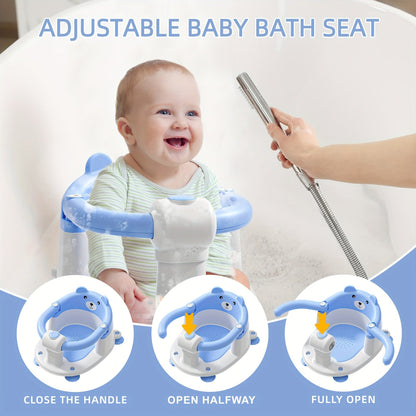 Baby Bath Seat - Non-Slip Soft Months Seats