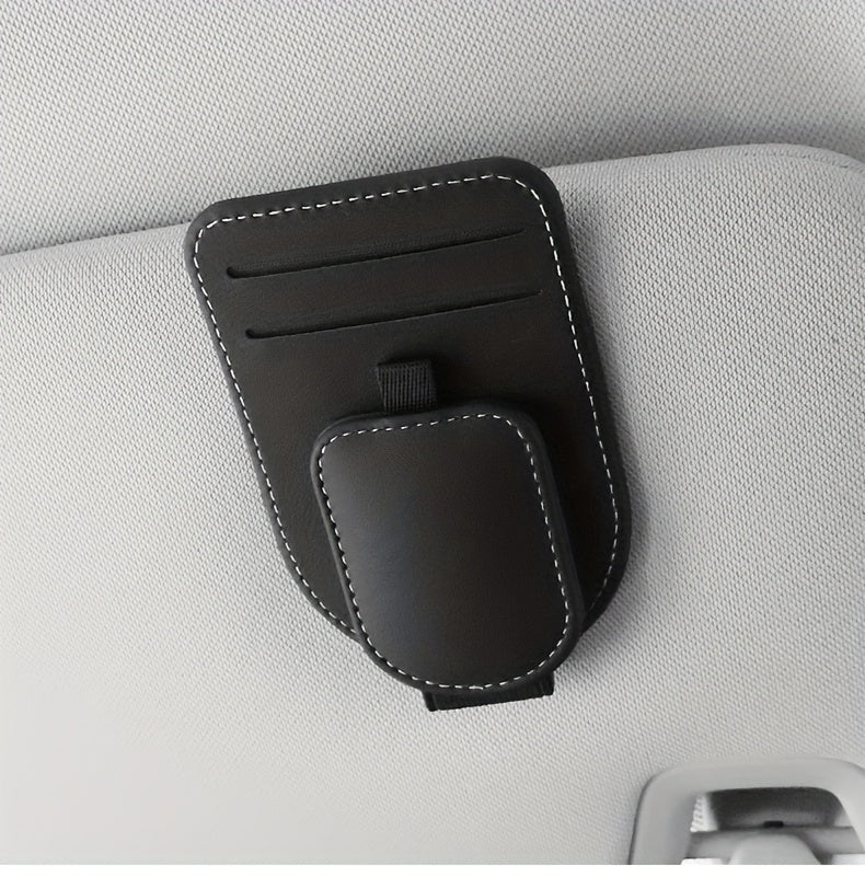 [Car Eyeglass Clip] High-Quality Car Eyeglass Clip, Multi-Functional Car Sun Visor Card Holder, In-Car Eyewear Storage Rack, Fashion Glasses Clip