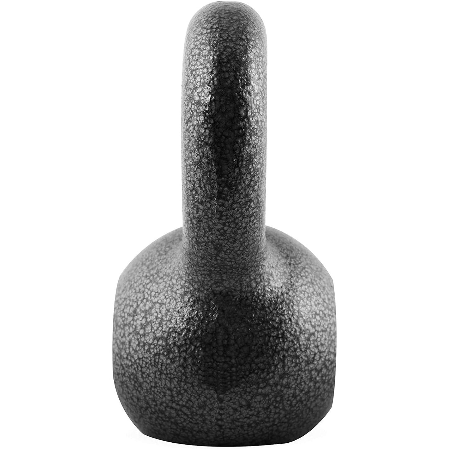 Cast Iron Kettlebell with Wide Flat Base – Hammerstone Painted, Anti-Corrosion, Smooth Grip Handle for Strength Training, Full Body Workout, CrossFit & Home Gym | Multiple Weight Options 10–80 LB