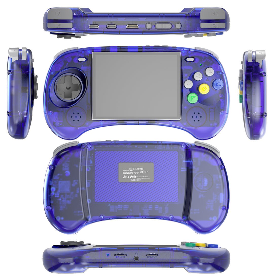 Anbernic RG ARC-S Arcade Six-Key Retro Handheld Game Console Linux 4" IPS HDMI 20+ Emulators Fighting Games 3500mAh Portable Emulator for Street Fighter Metal Slug Beat-Em-Up Fans 2 Colors