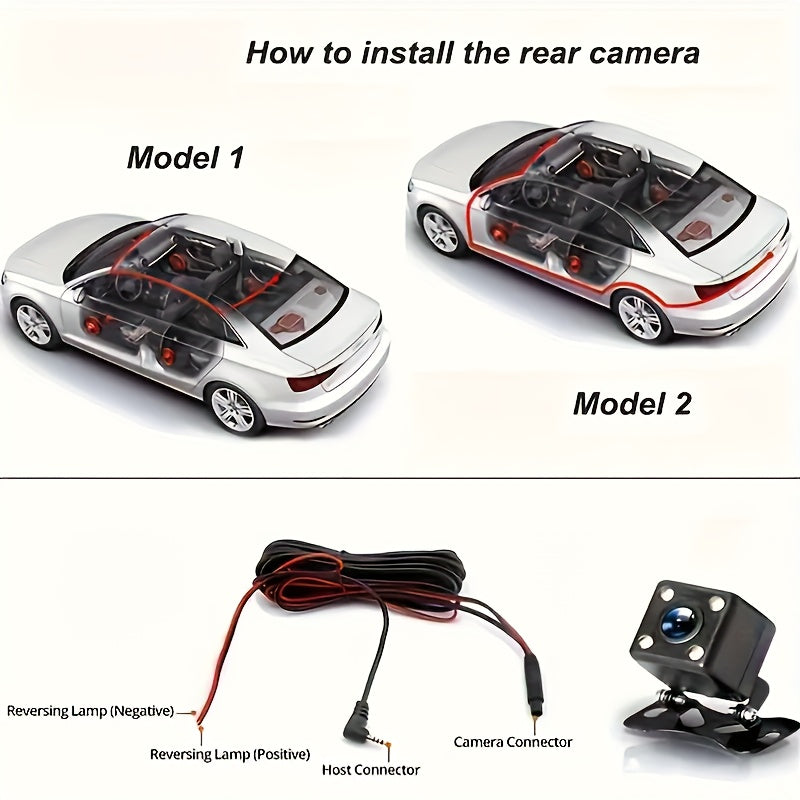 BCUOZ 360° Panoramic 4-Channel 1080P HD Ultimate Safety Dash Cam Kit, 1080P Front And 720P Rear/Left/Right Full Coverage, Four Views Displayed Simultaneously, IR HD Night Vision, WDR, G-Sensor, Loop Recording - Auto Parts/Car Dashboard Camera/Safety