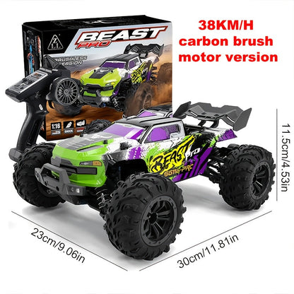 High Speed RC Off-Road Car 70KM/H Brushless Motor 1:14 1:16 Scale – 4WD All-Terrain Remote Control Monster Truck Dual Battery Option for Boys Kids Adults, Best Birthday Christmas Gift