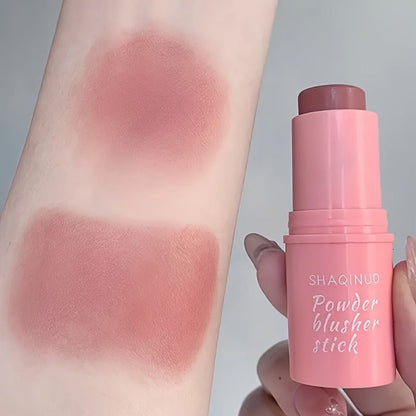 Matte Cream Blush Stick Set 3pcs Multifunctional — Waterproof Non-Greasy Brightening Formula, Blendable Color for Cheeks Lips & Eyes, Long-Lasting Travel-Friendly Daily Face Makeup for Women
