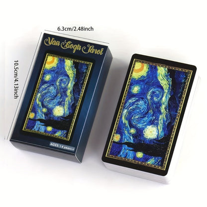Van Gogh Tarot Cards 78 Card Deck – Art-Inspired High Quality Paper Divination Tool for Adults Teens Beginners Collectors Spiritual Gift Idea Ages 14+