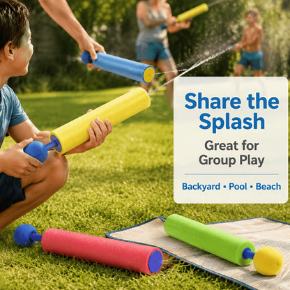 Squirt Water Gun Bulk Pack 6/12/18 Pack for Kids - Colorful Foam Shaft Water Soaker Blaster, Pool Beach Backyard Summer Party Outdoor Water Fight Toy Set Party Favor