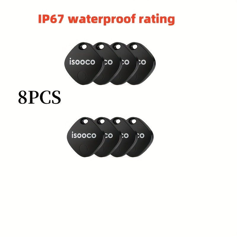 GPS Tracker 8 Pack Smart Anti-Theft Real-Time Location Tracking Tags for Vehicle Bicycle Motorcycle Wallet Keychain School Bag Luggage Item Finder Mini Tracking Device Multi-Use Bundle