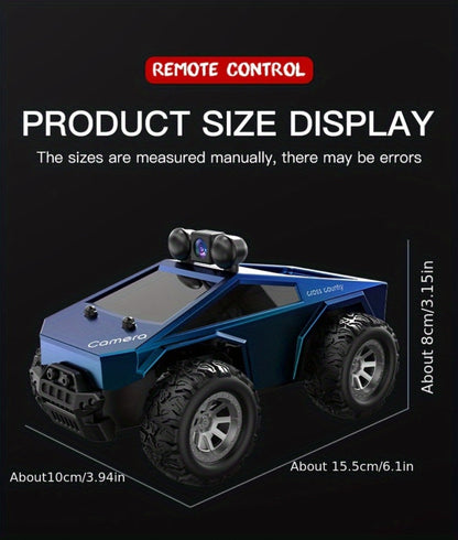 RC Off-Road Pickup Truck 1:28 Scale with 480P HD Camera | 2.4GHz App Control & Virtual Reality Function | 2 Rechargeable Batteries | Monster Truck Toy for Adults Kids