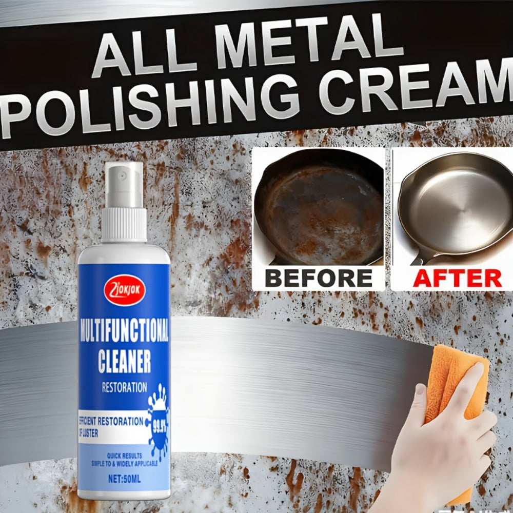 Kitchen Degreaser Spray Heavy Duty Oil Stain Remover Quick-Dissolving Formula for Stove Oven Microwave Cooktop Metal Surfaces Cuts Grease Refurbishes Appliances No Harsh Chemicals Includes Sponge Towel